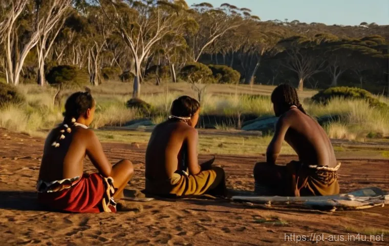 호주의 영국 식민지화 과정 - **Prompt:** An illustrative scene depicting the demanding early colonial life in Sydney Cove during ...