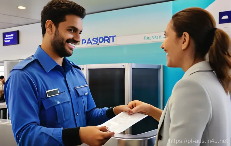 호주 여행 시 입국 심사 팁 - **Prompt:** A Portuguese young adult in their late 20s sits at a wooden desk in a cozy, well-lit roo...