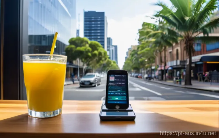 호주 여행 시 입국 심사 팁 - **Prompt:** A young adult, well-dressed in smart-casual travel attire, stands confidently at a moder...