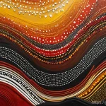 Home 20 오스트레일리아 원주민 미술 - **Aboriginal Dreamtime Abstraction:** A vibrant and complex abstract painting, rich with the spiritu...